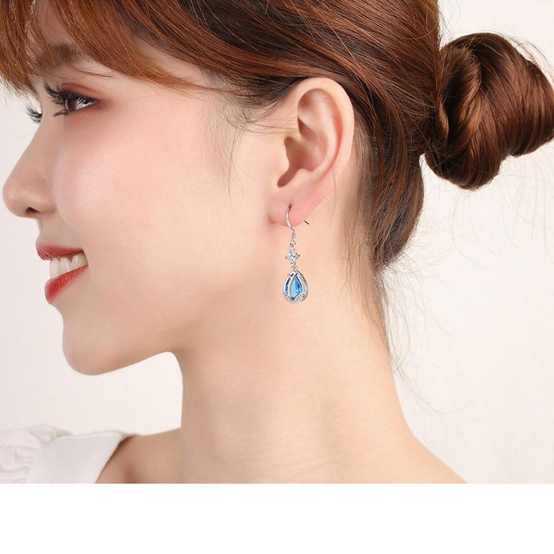 Lindon – boucles d'oreilles en alliage de cuivre et Zircon, boucles d'oreilles pendantes pour femmes, cadeaux de fête de mariage