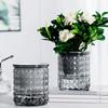 Self-Absorbing Flowerpot with Transparent Water Level Indicator Self Watering Planter with Bubble Texture Double-Layer Design for Indoor Plants