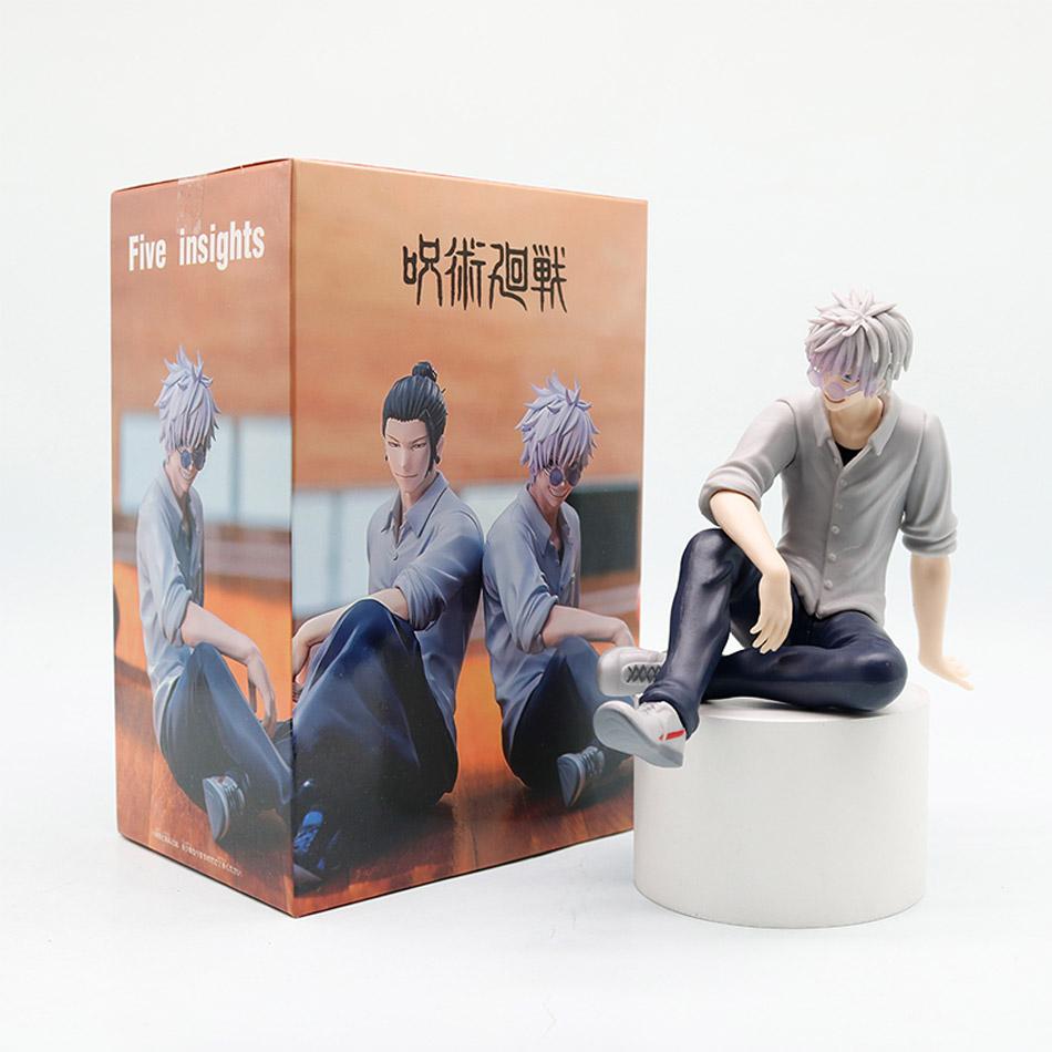 10cm Jujutsu Kaisen Anime Merch - Yumemirize Satoru Gojo & Suguru Geto Prize Figurines | Noodle Stopper & Desktop Ornament