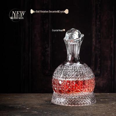 Crystal Rotating Wine Decanter Set