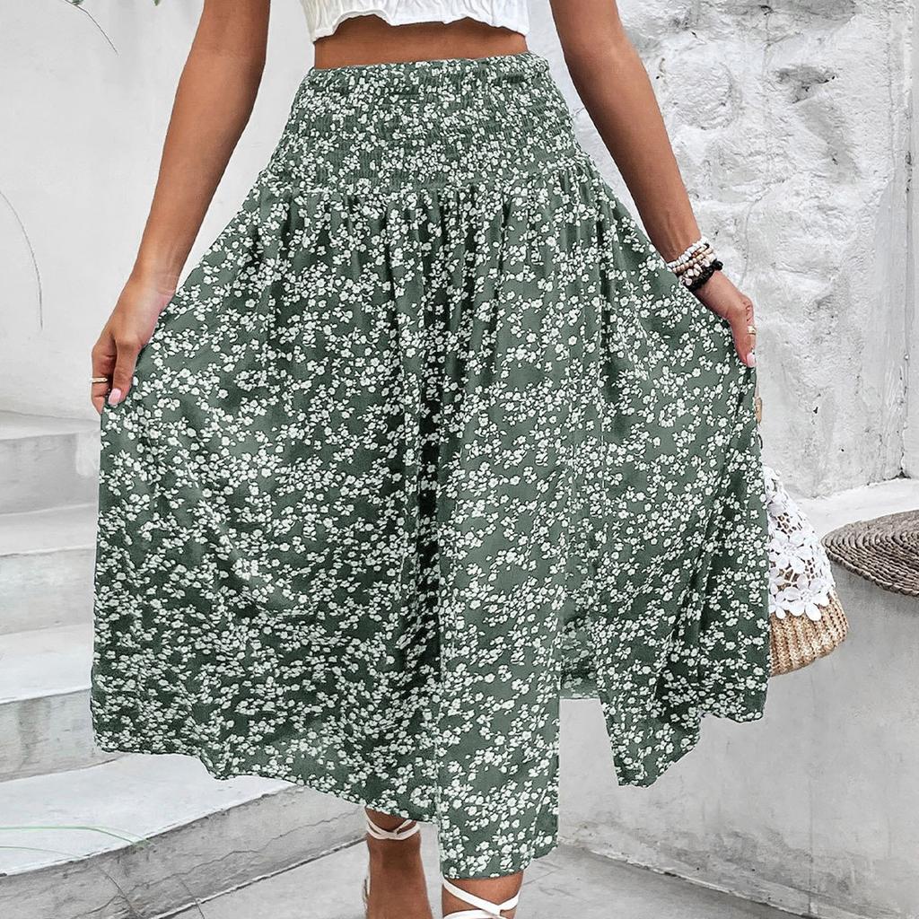 Women's  Casual And Fashionable High Waisted Skirt With Split Skirt  With Split Skirt