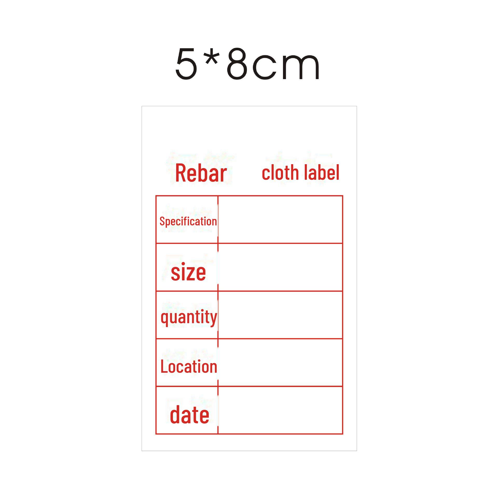 

Экологичный водонепроницаемый и прочный стальной тканевый материал для этикеток с четким написанием