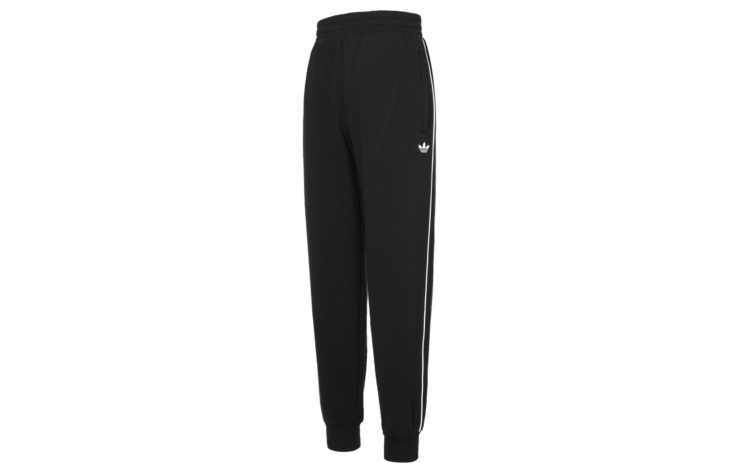 

Adidas Originals Knitted Sweatpants Men s Black Moderate Straight Fit Pants IA2529 L