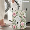 Collapsible Laundry Basket Large Round Waterproof Fabric Hamper Dirty Clothes Storage Bin Toy Organizer with Handles