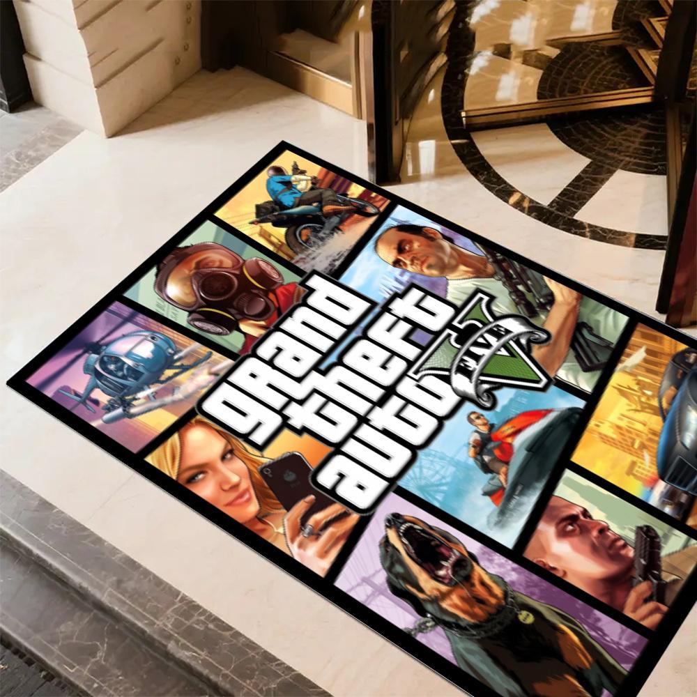 Grand Theft Auto Iv Carpet Suitable For Study Room Decorate Room Game Room Foyer Antislip Rug Decorate Offices