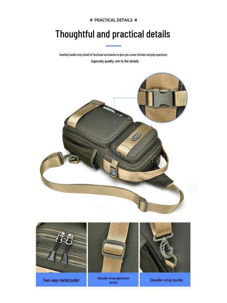 Bestseller Herren Rucksack Oxford mit großem Fassungsvermögen & Wasserabweisende Multifunktionale Umhängetasche