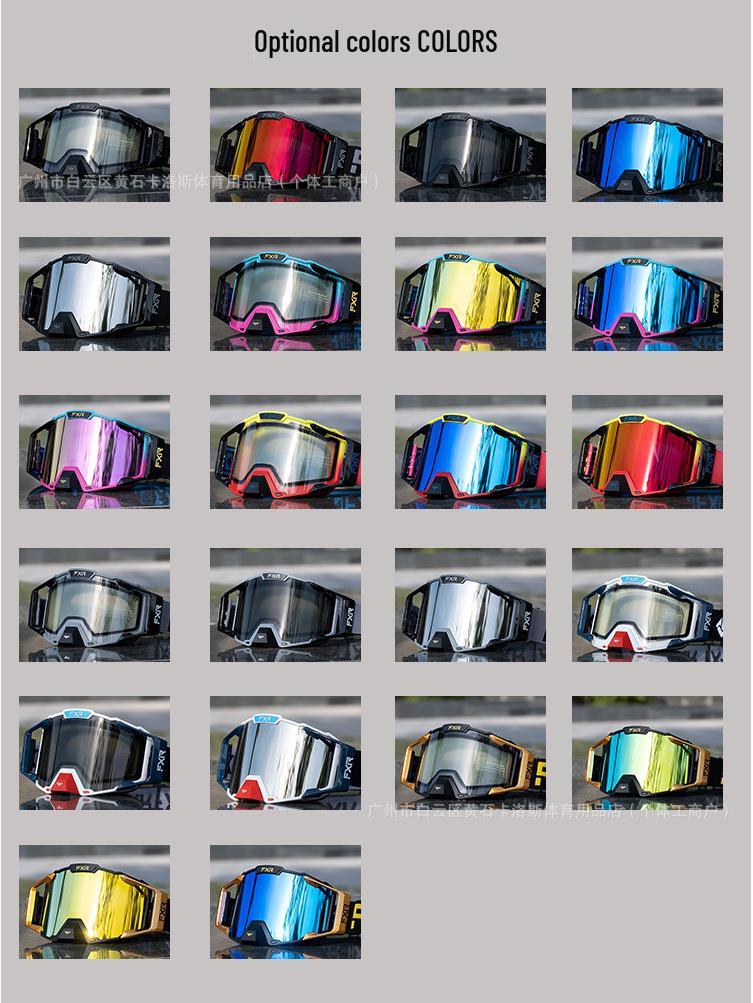 FXR Double-Layer Anti-Fog Goggles for Motorcycle, Off-Road, Mountain Biking & Skiing