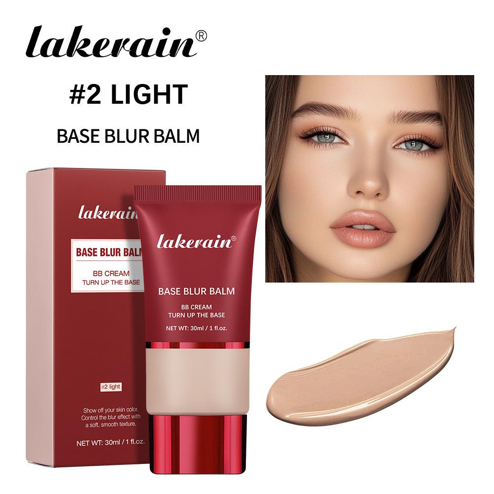 Lakerain Mattierende Foundation Basiscreme Langanhaltend Weichzeichner Matt Natürlicher Sitz Abdeckung Concealer Wasserdicht Gesichtsbasis Make-up
