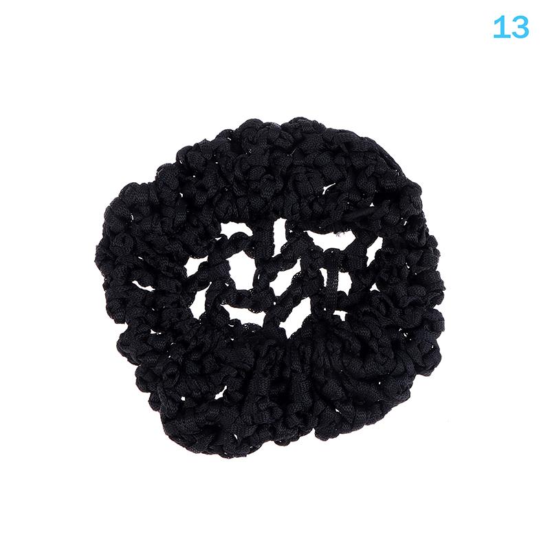 Mesh Crochet Hair Net For Women Invisible Bun Cover Hair Net Ballet Dance Skating Stretchable Hairnet Work Hair Accessories