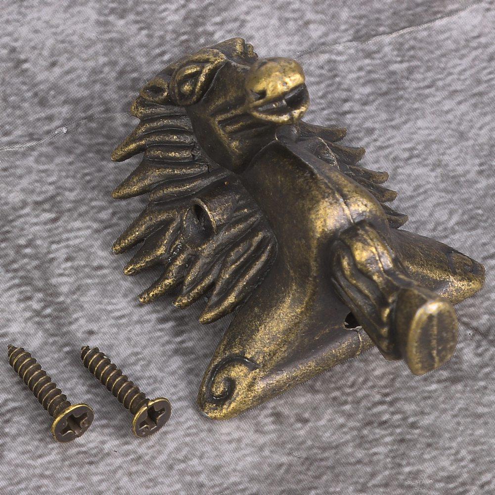 8PCS Horse Head Shaped Wooden Box Feet Leg Furniture Leg Corner Bracket Protector