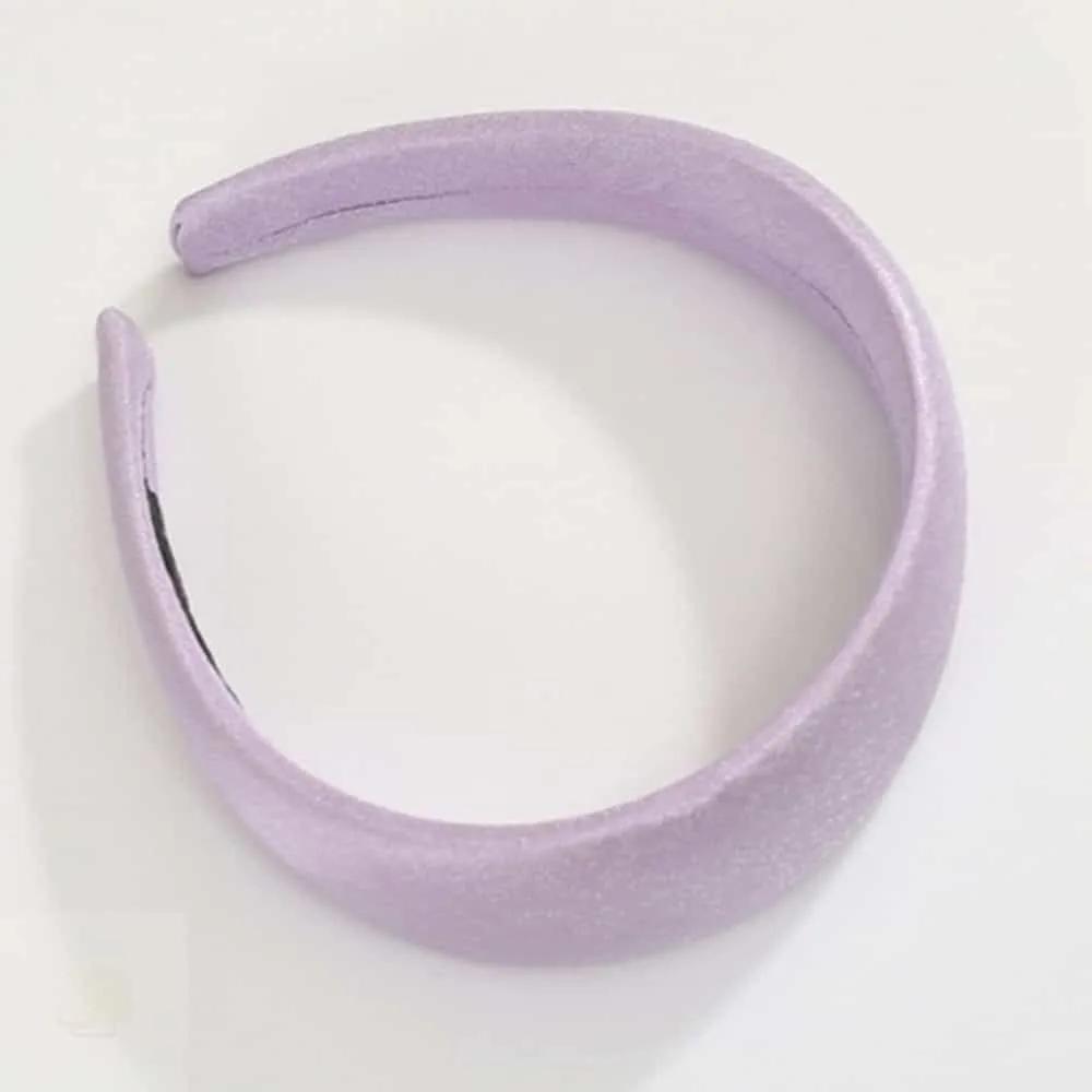 ASSHOP Purple Satin Pearl Volume Hairband Feminine Hairband