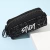 TOME Large Capacity Canvas Pencil Case - Creative Zipper Design for Students, Boys' Stationery Box