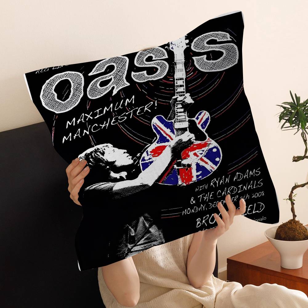 Band T-The Rain O-Oasis Cushion Cover Pillow Cover Decor Pillowcase Printed Cushion Case for Couch