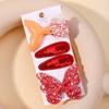 Kids Fresh Hair Clip Set Flower Printe Sweet Butterfly Hairpins Children BB Hair Bangs Clips Barrettes Girl Accessories Headwear