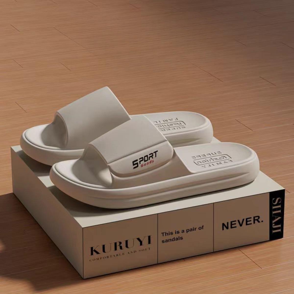 

EVA Sports Slippers for Both Men and Women, Super Soft, Odor Resistant, and Slip Resistant, Fashionable Style,suitable for Both Indoor and Outdoor Use 36-37 чорний