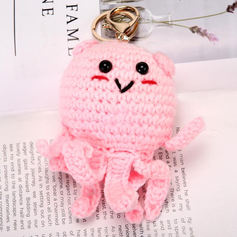 Handgemachter Schlüsselanhänger Meeresleben: Oktopus, Hai, Hummer, Seestern, Schildkröte