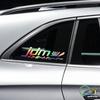 JDM Creative Text Fun Pattern Racing Rider Sticker Waterproof PVC Material Sticker Car Sticker