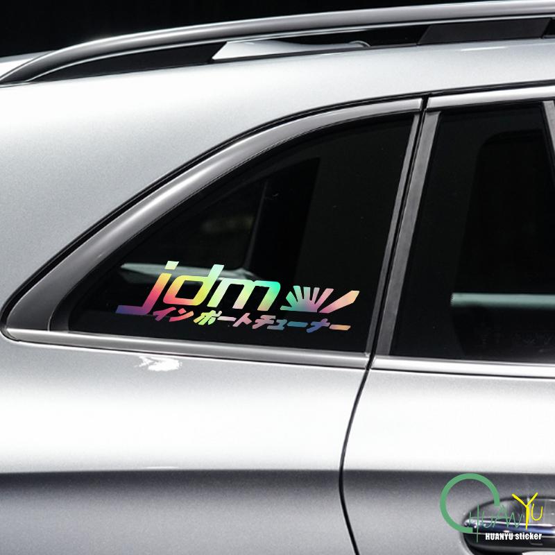 JDM Creative Text Fun Pattern Racing Rider Sticker Waterproof PVC Material Sticker Car Sticker