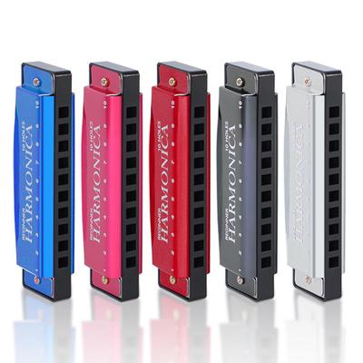 Professional Ten-Hole Metal Harmonica - Alloy Toy Musical Instrument