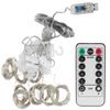 3x3 M Copper USB Wire Curtain Light String for Home Christmas Decoration with Remote Control