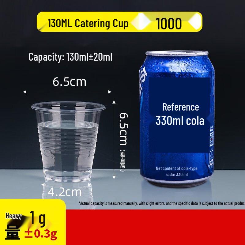 ZISIZ Disposable Clear Plastic Cups