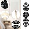Boho Style Wall Hanging Decor Decoration Moon Phases Art Minimalist Star Bohemian for Home Gothic Witchy Door Pediment Pediments Sign Room Artistic