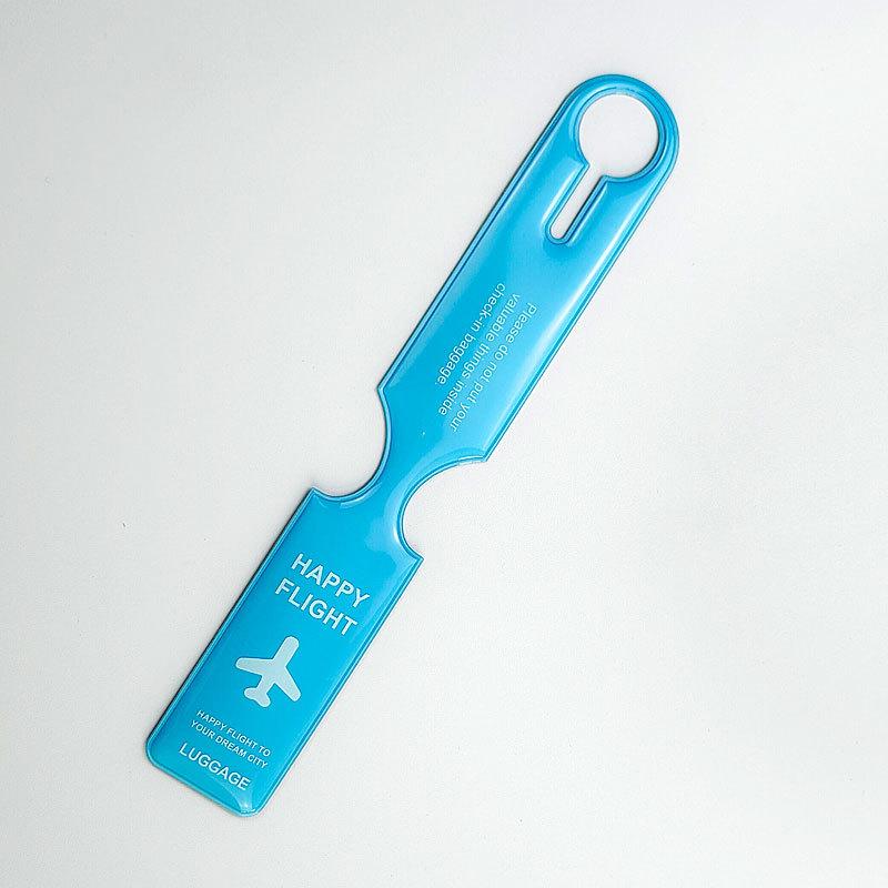 PVC Aircraft Luggage Boarding Pass Luggage Tags Anti Loss Suitcase Tags Luggage Tag Name ID Address Label Travel Accessories