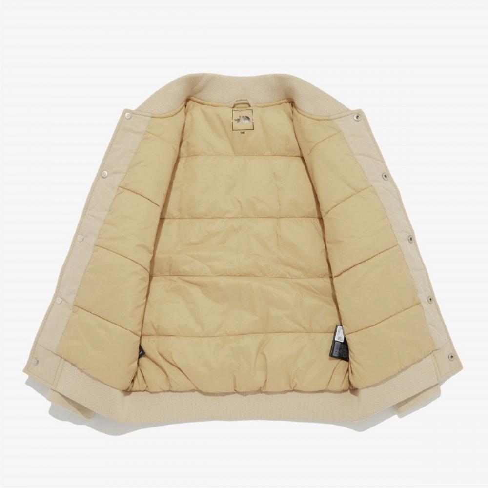 The North Face Kids Player Varsity Jacket Light Beige Nj3nq55t