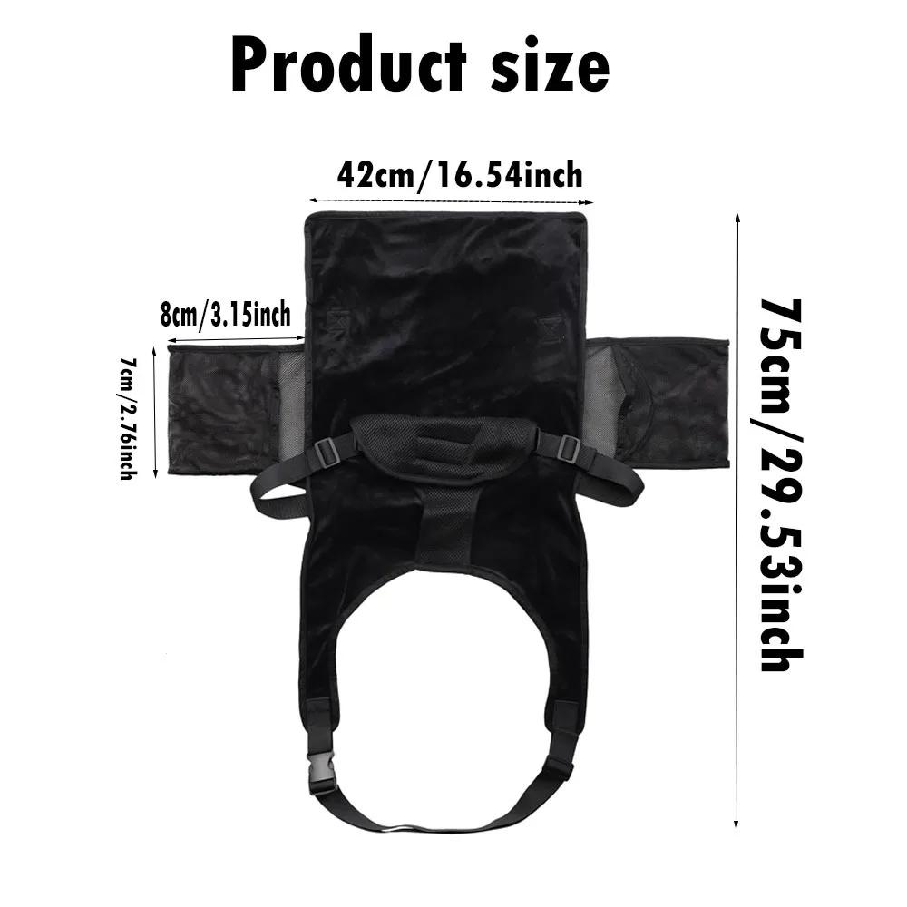 New 1Pcs Kids Airplane Seat Extender Flannel Toddler Airplane Bed with Side Pocket Comfort Breathable Travel Foot Rest Hammock