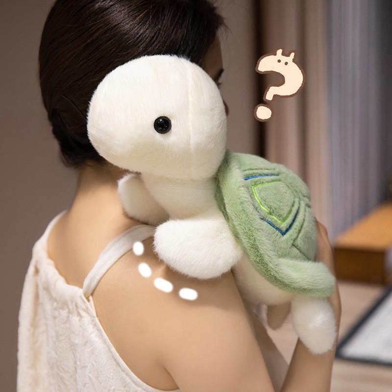 Plush Cartoon Turtle Toy Adorable Animal Companion Girls Kids Decoration Gift