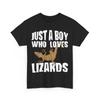 Reptiles Just A Boy Who Loves Lizards Reptiles Lizard Lovers Men Boys T-Shirt Mens Womens Tees Top