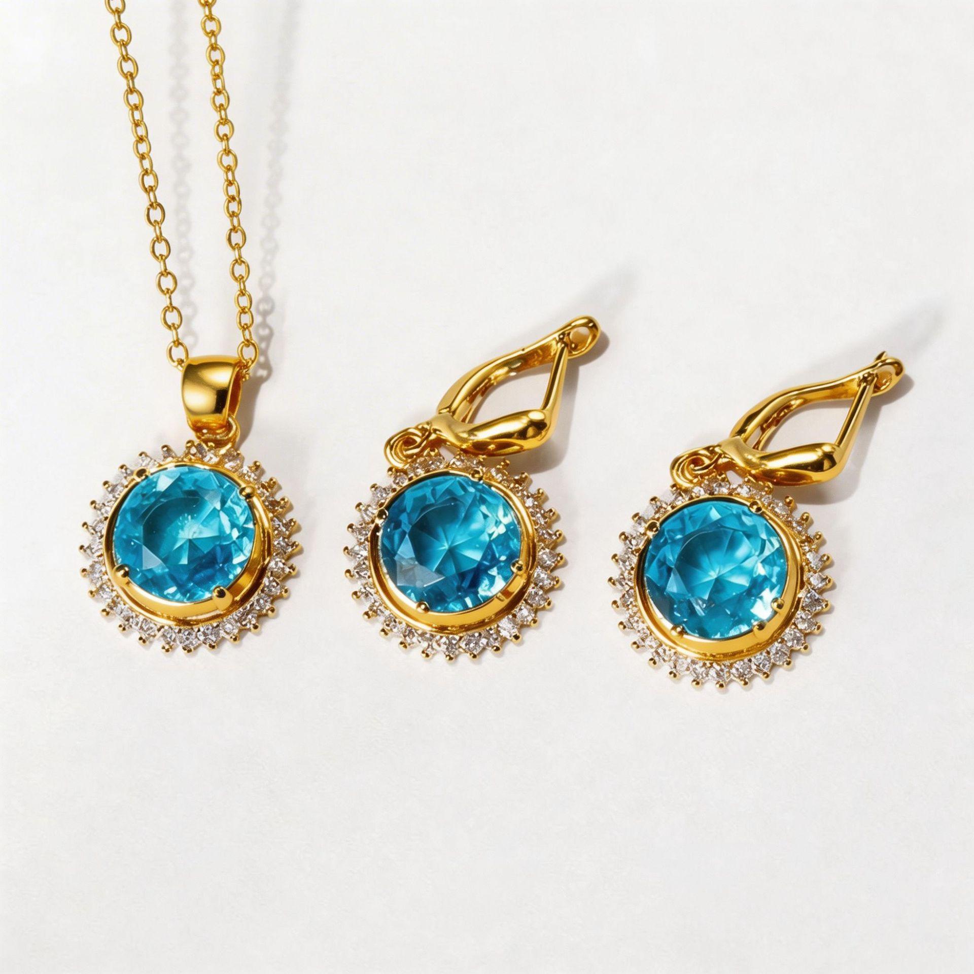 2026 Premium Design Jewelry Set Women s Jewelry Necklace Earrings Non-fading Earrings Light Luxury 45CM