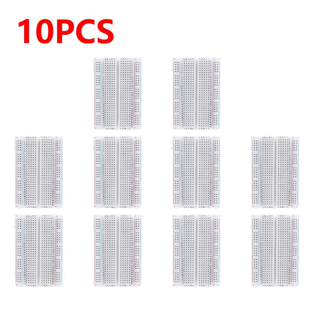 400 Points Breadboard Universal Solderless PCB Breadboard DIY Power Module Kit Spliceable Mini Test Prototype Board 82*55*10mm
