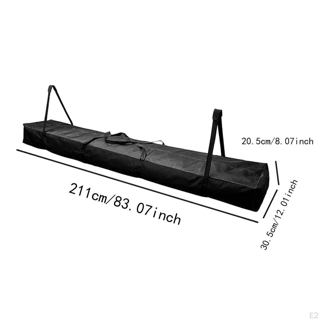Tent Pole Bag Poles Carrying Portable Organizer with Padded Handles Oxford Cloth for Hiking