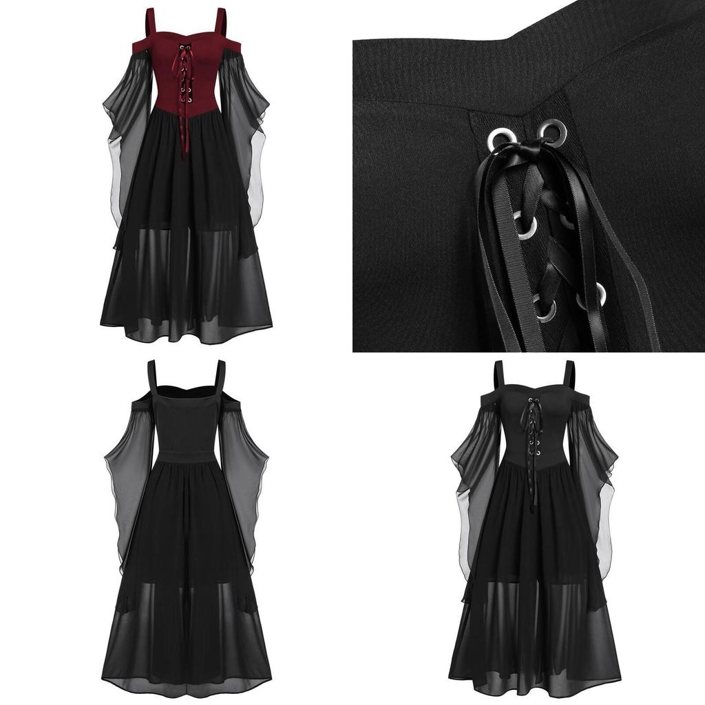 Beautifully Designed Witch Dress For Cosplay Halloween And Carnival Parties