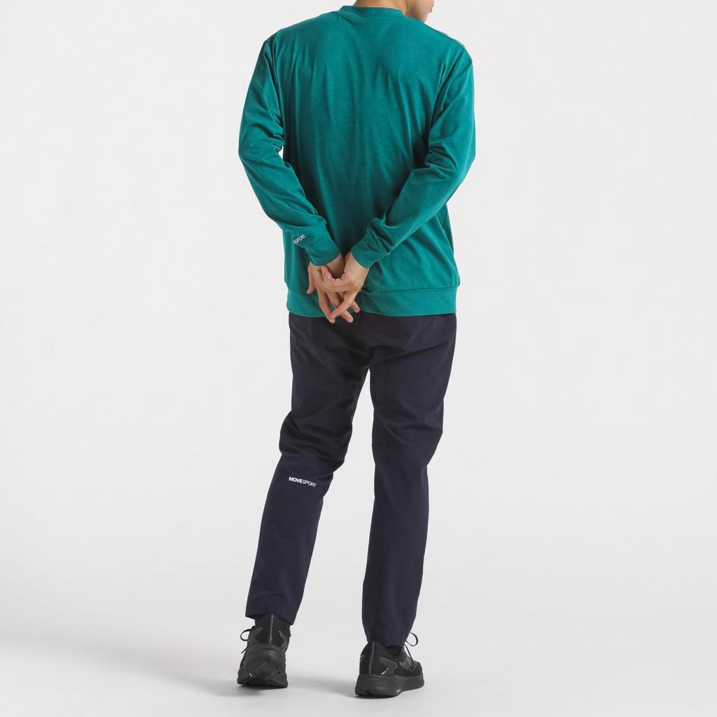 Long Sleeve Shirt Descente TOUGH Long Sleeve Shirt Stretch UV Protection Training Running GR00 M [Move Sports] (UPF50+) (ST4FLT03M)