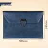 A4 Waterproof Leather Business Document Bag - Customizable Minimalist Briefcase with Logo Printing