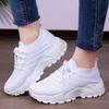 Women Plus Size Platform Sneakers Breathable Anti-Odor Chunky Dad Shoes Comfortable Casual Sports Shoes Lightweight Single Shoes