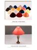 Pleated Cloth Lampshade Accessory for Desk and Floor Lamps, Inclined Height 240mm, Bottom Opening 410mm