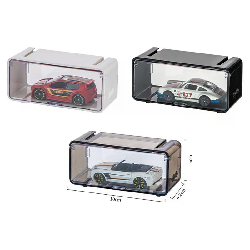 Car Toys Transparent Dustproof Carro Model Collection Display Combinable Shell Acrylic Storage Box For Boys Gift
