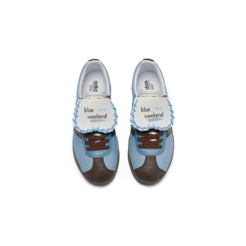 Adidas Neo Vl Court 811 Manufacturing, Maris Sal Milk Coffee Low top Skateboard Shoes Unisex Blue Brown ID6015(Team80-)