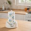 Stainless Steel Rotating Paper Towel Holder Plastic Paper Roll Stand Vertical Napkins Rack  Kitchen