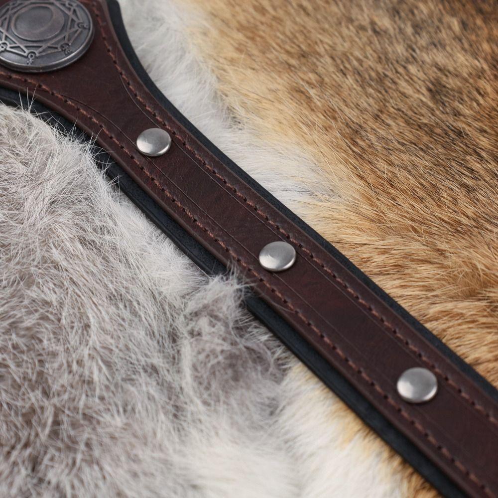 Embossed Pu Rivet Headband Medieval Style Halloween Hair Hoop Cosplay Headband