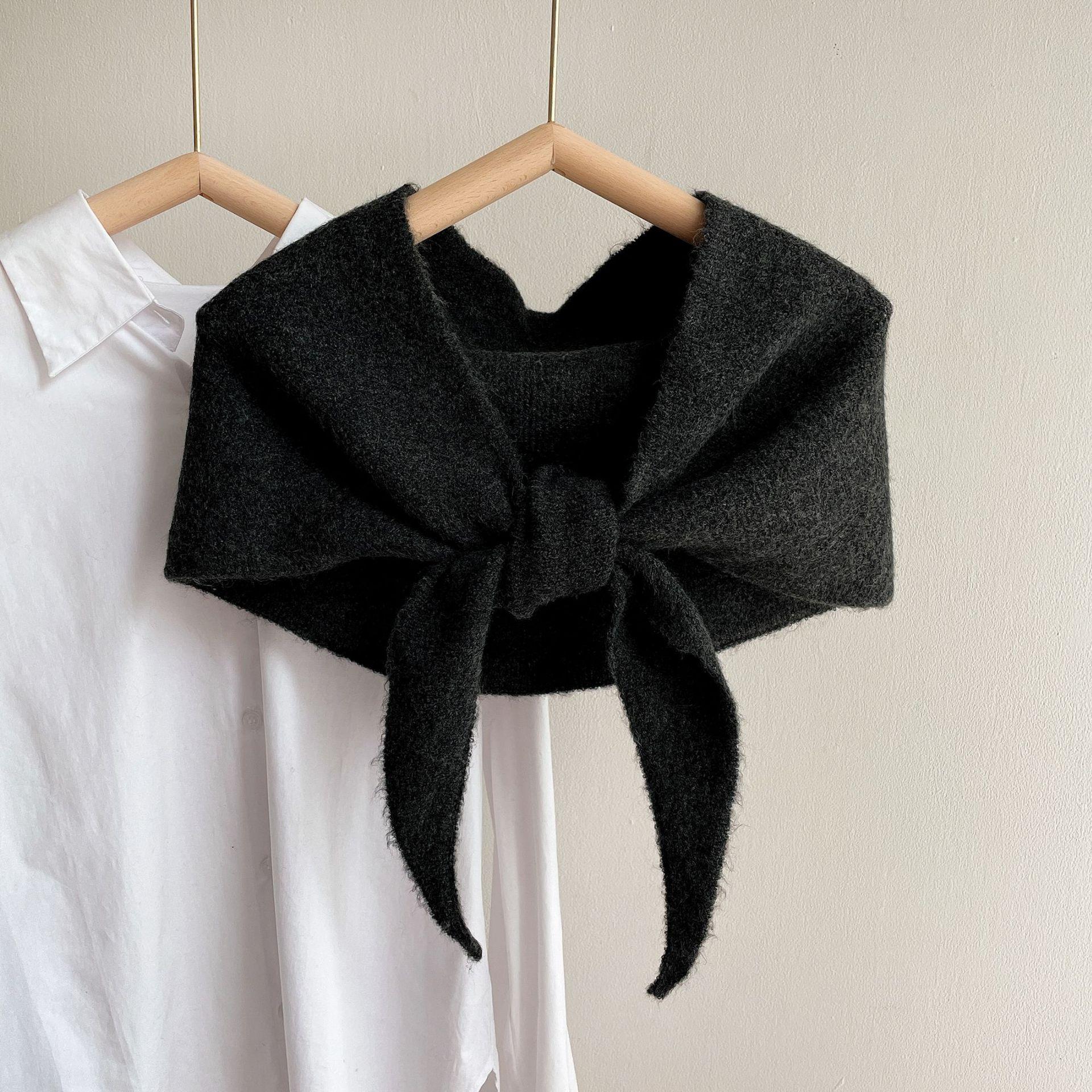 

Новый кашемировый шарф 2024 Зимние женские шали Теплое одеяло Накидки Женский фуляр Бандана Брендовые однотонные шарфы Пашмина вязание One Size