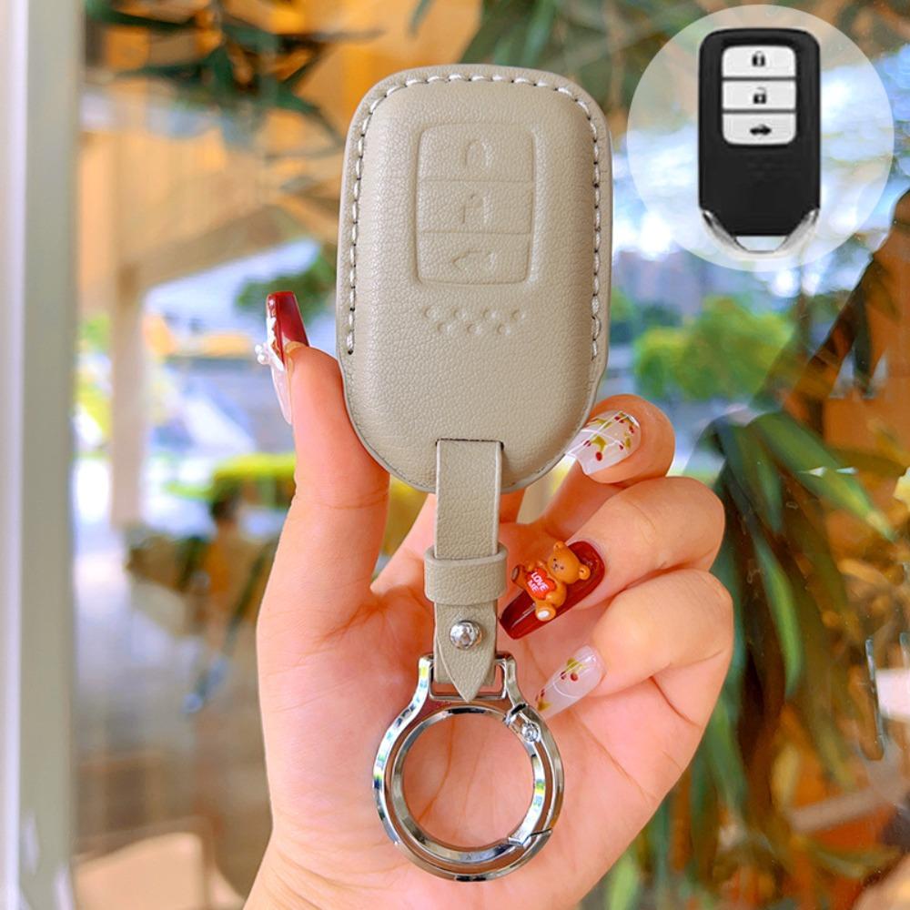 Handmade for Honda Accord Key Cover Genuine Leather Civic Key Case Car Accessories