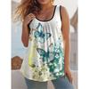 Large Size Women's Summer Sleeveless 3D Floral Loose Vest Fashionable Comfortable Breathable Vest