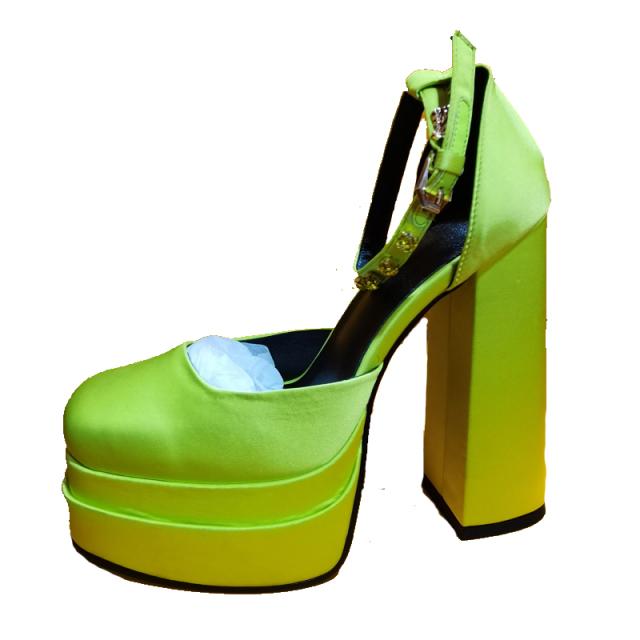 Stora Storlekar 46 Design Hög Kvalitet Äkta Siden Fårskinn Damer Platåpumps Nya Sexiga Rosaröda Högklackade Skor Dam