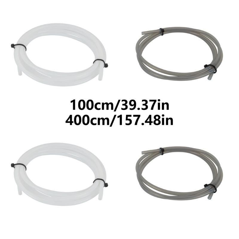 100/400cm PTFE Tube For 3D Printer Parts Pipe ID2.5mm OD4mm Insulated Hose Rigid Pipe Temperature Corrosion Resistance