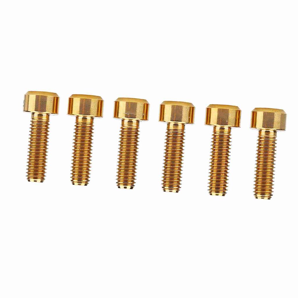 6pcs Set M5*16mm Alloy Bike Fixed Stem S For Mountain Stem ( )