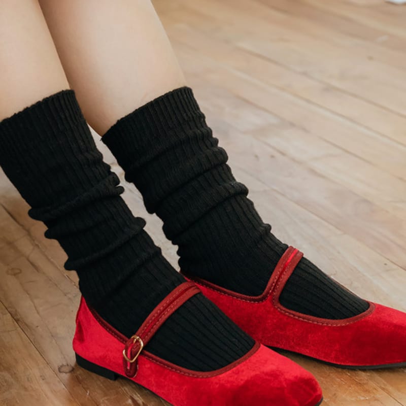 Biarritz Socks [3SET] Soda Knit Long Socks 4 Colors